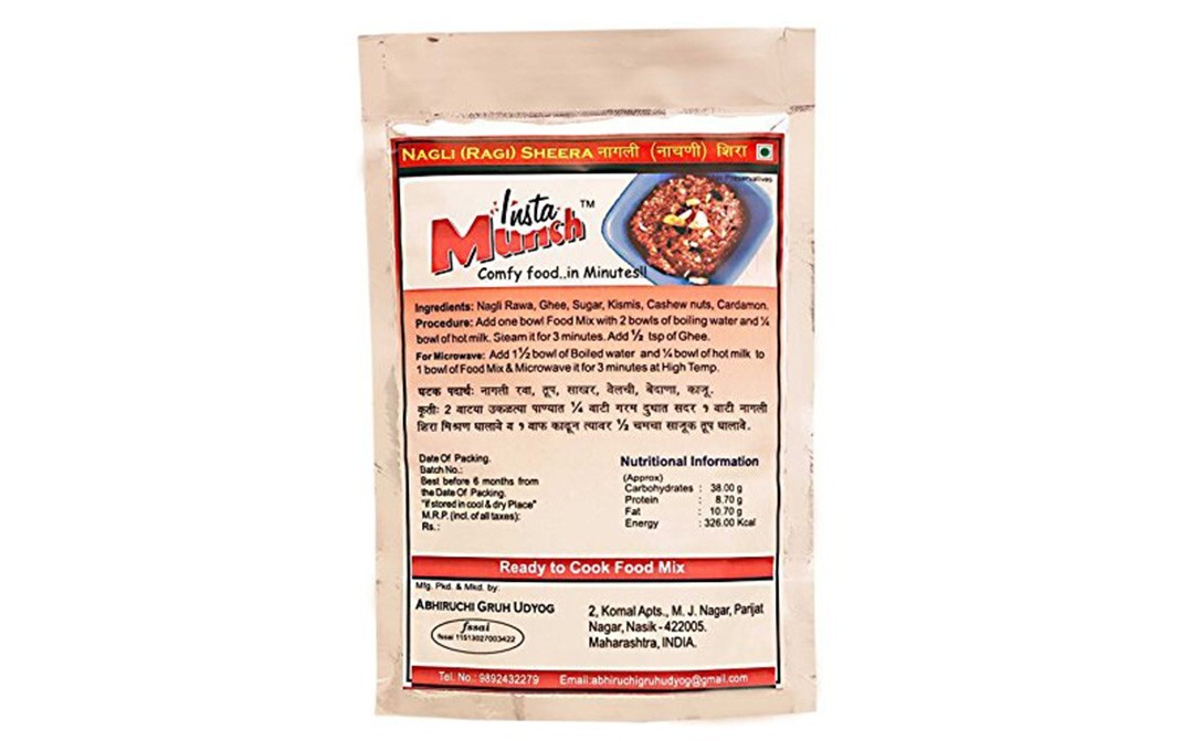 Instamunch Nagli (Ragi) Sheera    Pack  100 grams